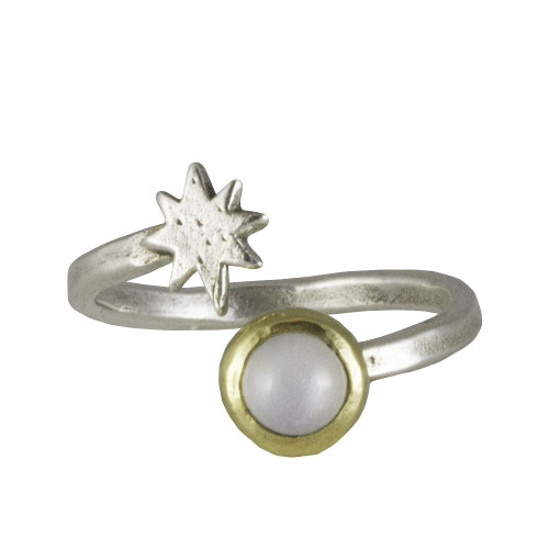 Wandering Star Satellite Ring Large (Size 8/9) by Waxing Poetic (Special Order)