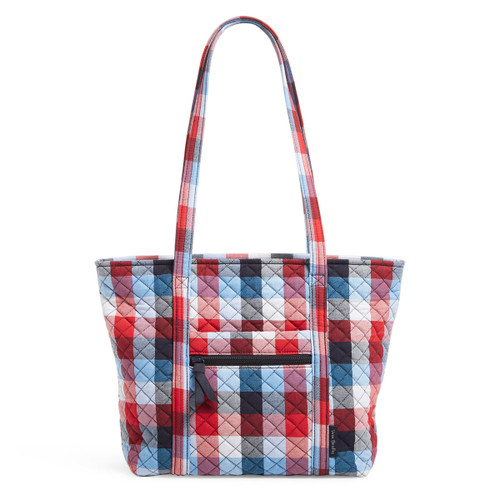 Patriotic Plaid Small Vera Tote Bag