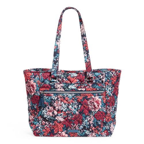 Cabbage Rose Cabernet Work Tote Bag