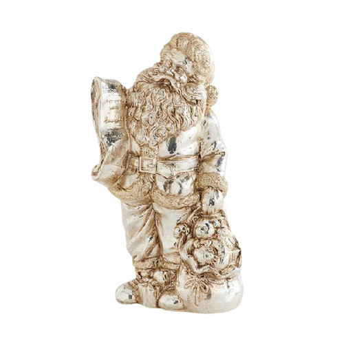 10-Inch Vintage Golden Santa Figurine - 2