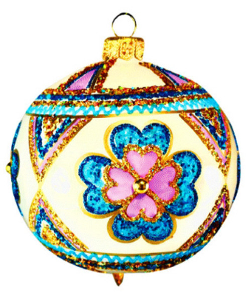 4-Inch Blue Darya Painted Beauties Collection Ornament by HeARTfully Yours