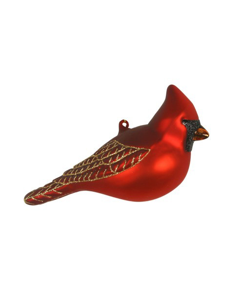 Hand-crafted Northern Red Cardinal Christmas Ornament