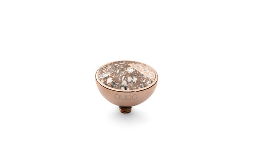 Rose Patina 11.5-mm. Bottone Top - Rose Gold