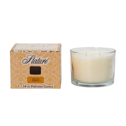 French Market Clear Stature Candle