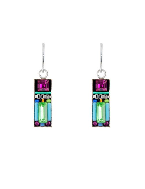 Milano Multicolor Rectangle Earrings