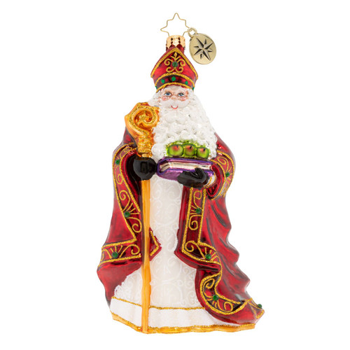 Too Blessed To Stress Santa Ornament by Christopher Radko
