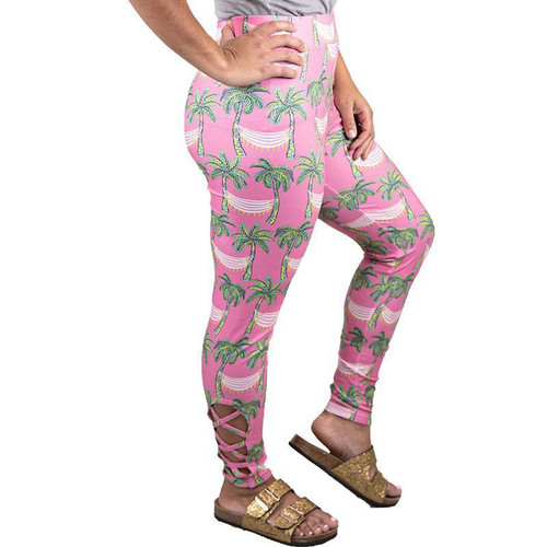 Flamingo Leggings, Plus Size