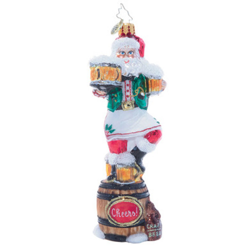 Signed and Dated Three Cheers For Santa Ornament by Joe Walden of Christopher Radko