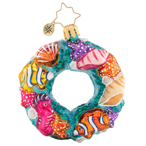 Christopher Radko 3-Inch Under The Sea Wreath Gem