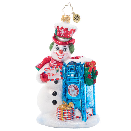 Christopher Radko 5.5-Inch Frosty Letter Delivery