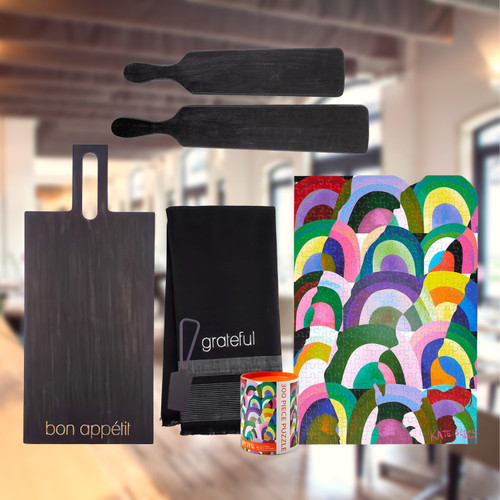 Pieces of Us Bundle - Bon Appetit Charcuterie Board & Flat Appetizer Trays