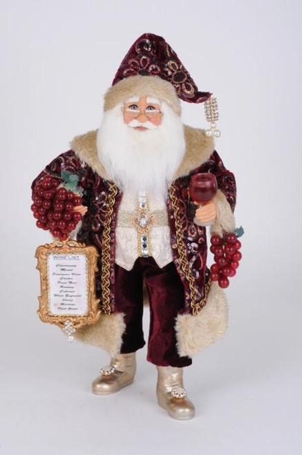 Sparkling Burgundy Wine Santa