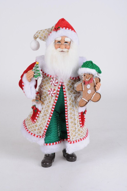 Whimsical Gingerbread Santa Claus