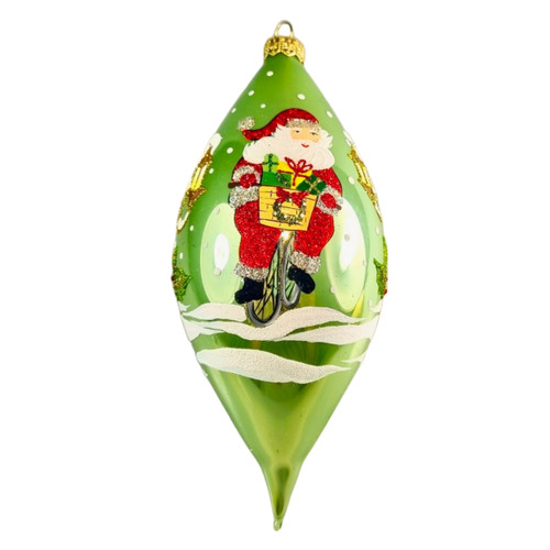 8" Santa Spree Ornament by HeARTfully Yours - Option 1