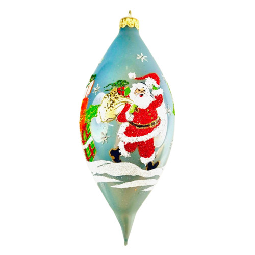 8" Santa Spree Ornament by HeARTfully Yours - Option 3