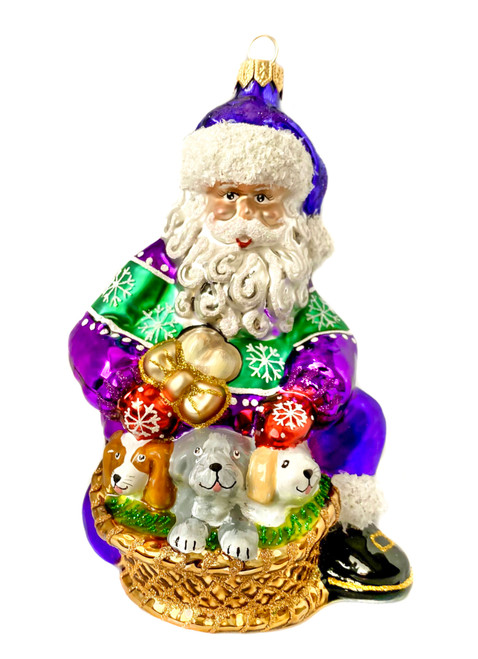 6" Snuggle Pup Ornament by HeARTfully Yours