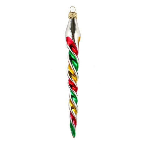 7.5" Rainbow Twister Ornament by HeARTfully Yours - Option 1