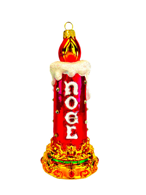 6.5" Noel Candle Ornament by HeARTfully Yours