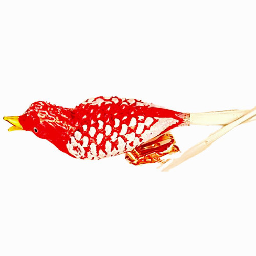 6.5" Ruby Red Birds Ornament by HeARTfully Yours - Option 3
