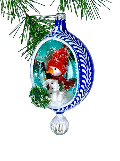7" Snowy Rosetta Ornament by HeARTfully Yours