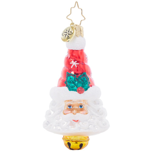 Sleigh Bell Santa Gem by Christopher Radko