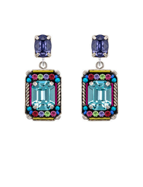 Multicolor Duchess Medium/Large Post Earring - Firefly Jewelry