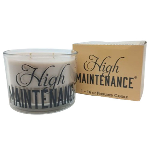 High Maintenance 16 oz. Limited Edition Clear & Glamorous Black Stature  Tyler Candle