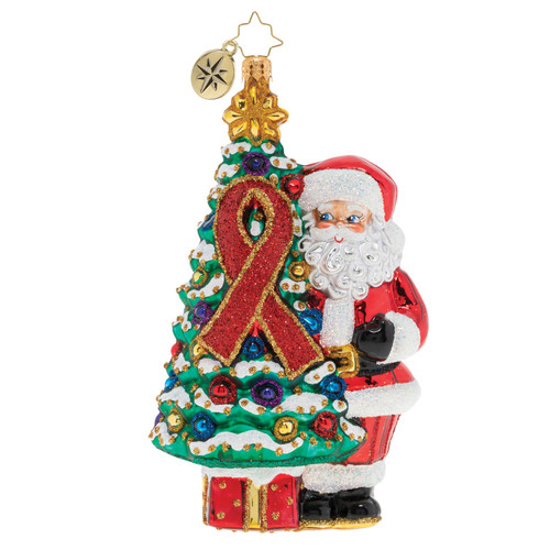 AIDS Awareness Christmas Tree Ornament by Christopher Radko