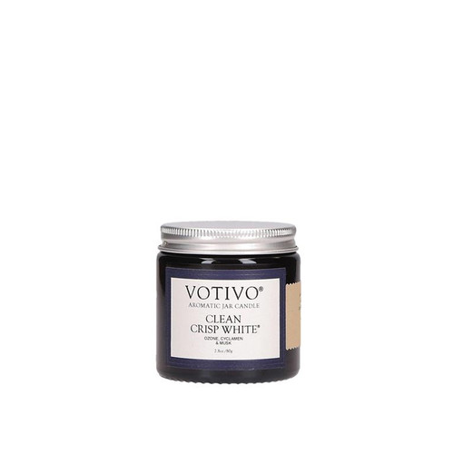 Clean Crisp White 2.8 oz. Aromatic Jar Candle Votivo Candle