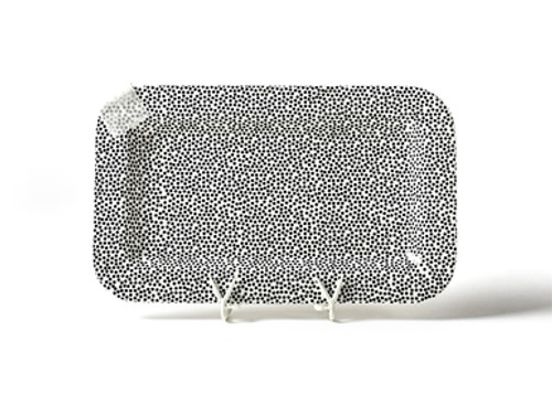 Black Small Dot Entertaining Mini Rectangle Platter by Happy Everything!