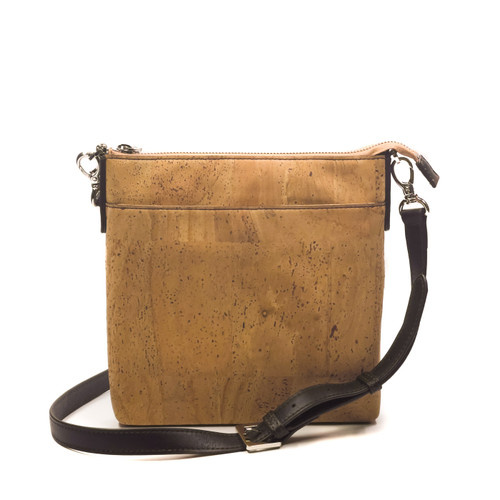 Queork Natural with Silver Hardware Leather Lafayette Square Bag