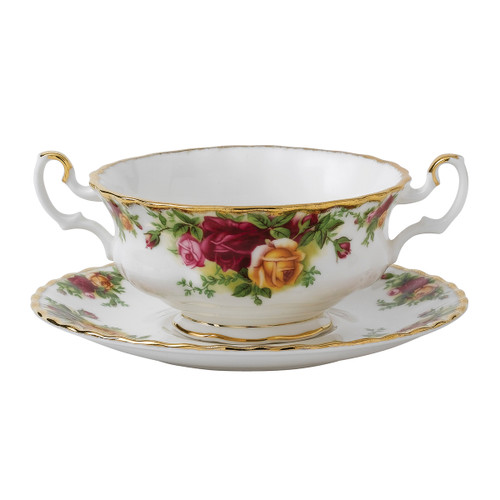 Old Country Roses Cream Soup Cup by Royal Albert