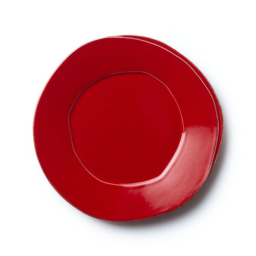 Vietri Lastra Red European Dinner Plate