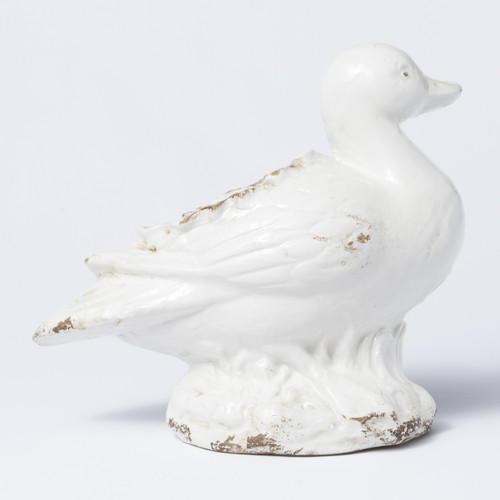 Vietri Rustic Garden White Duck Planter