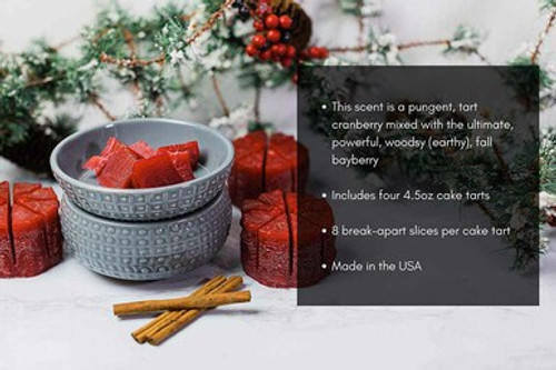 Christmas Simmering Cake Tart 4-Pack by Candleberry Candle