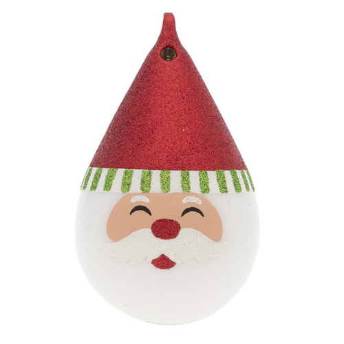 Cheery Santa Tear Drop by Kat and Annie