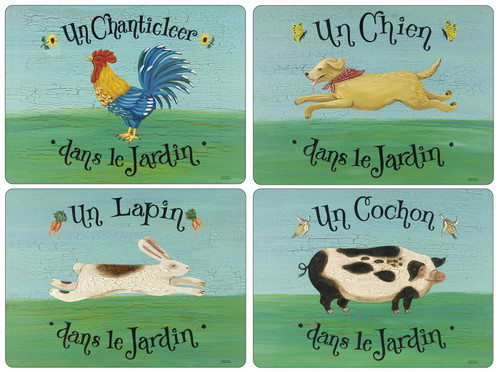 Set of 4 Dans le Jardin Placemats (Assorted) by Pimpernel