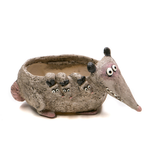 Georgetown Hattie, the Mama Opossum Planter