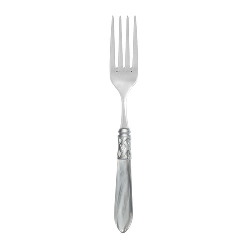 Vietri Aladdin Brilliant Light Gray Serving Fork