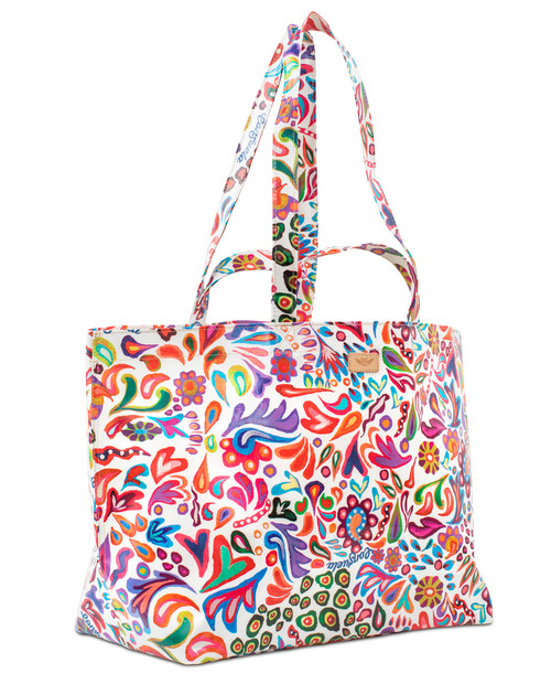 White Swirly Legacy Jumbo Bag by Consuela