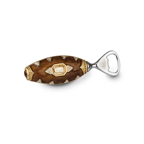 Jay Strongwater Baxter Faceted Bottle Opener - Amber