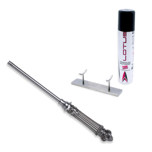 Brushed Silver Barcelona Lighter Gift Set in Burnt Sienna by Social Light