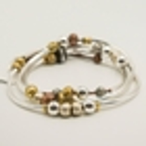 Infinity Gloss Light Brown Small Bracelet by Lizzy James