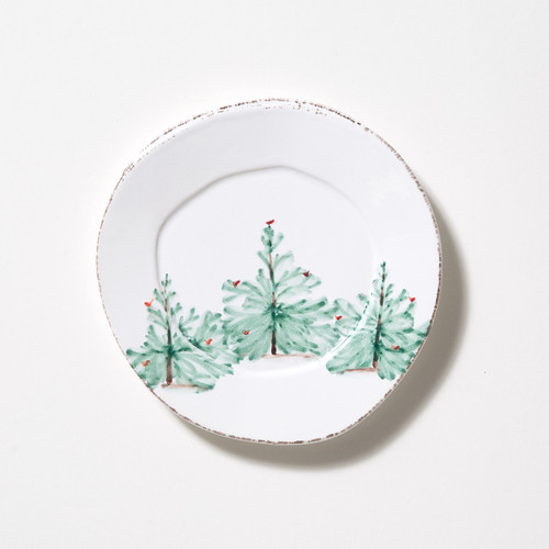 Vietri Lastra Holiday Salad Plate