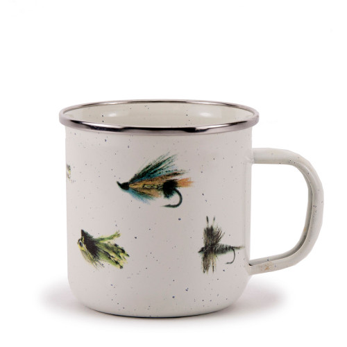 Golden Rabbit Set of 4 - Fishing Fly Grande Mug by Golden Rabbit