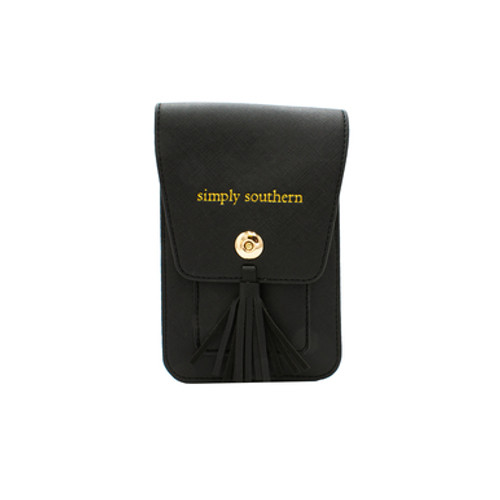 Black Phone Satchel by Simply Southern