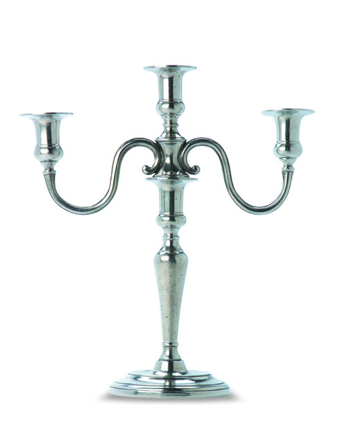 3-Flame Candlebra by Match Pewter
