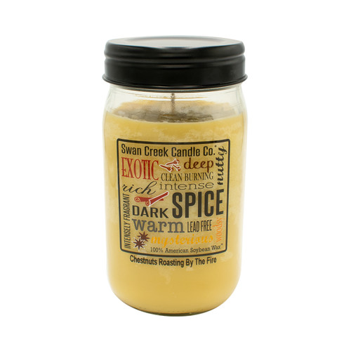 Chestnuts Roasting by the Fire 24 oz. Swan Creek Kitchen Pantry Jar Candle