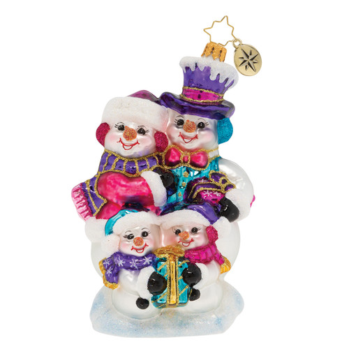 Our Festive Frosty Family Ornament by Christopher Radko