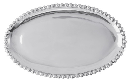 Pearled Oval Platter by Mariposa